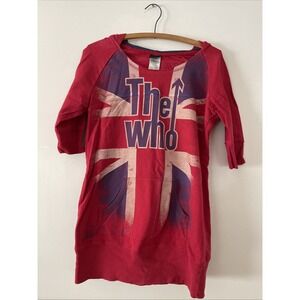 The Who Top Sweatshirt with Hoodie Juniors XL (15/17)‎ Women's S/M Y2K